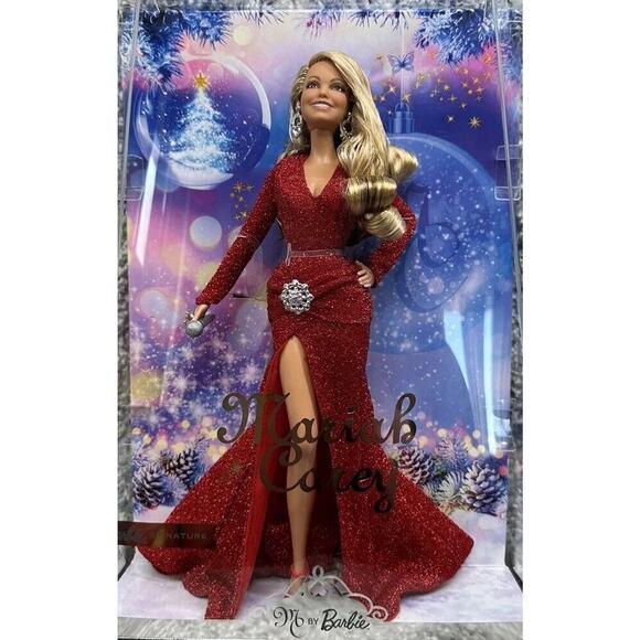 Barbie Mariah Carey Holiday Signature Christmas 2023 Doll Red Dress